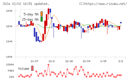 ビースタイルホールディングスチャート