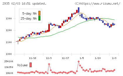 ピックルスホールディングスチャート