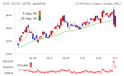 マクニカホールディングスチャート