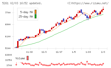 リソルホールディングスチャート