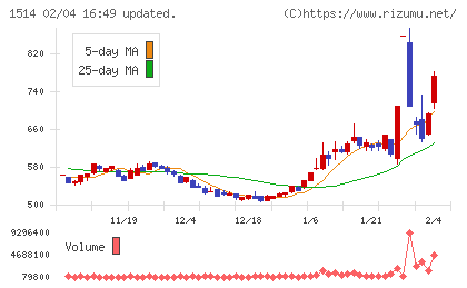 住石ホールディングスチャート