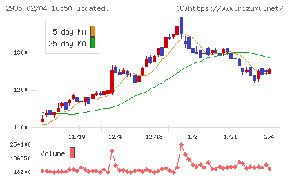 ピックルスホールディングスチャート