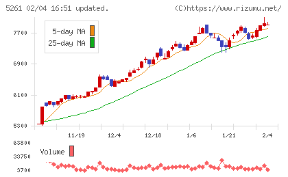 リソルホールディングスチャート