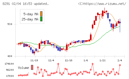 日産東京販売ホールディングスチャート