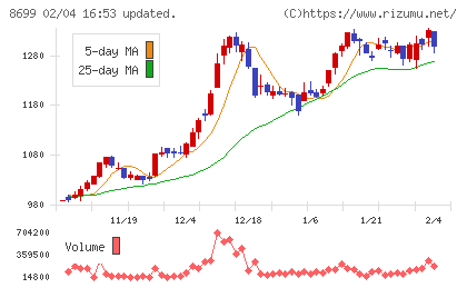 HSホールディングスチャート