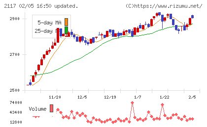 日新製糖ホールディングスチャート