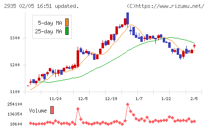 ピックルスホールディングスチャート