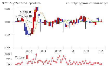 ビースタイルホールディングスチャート