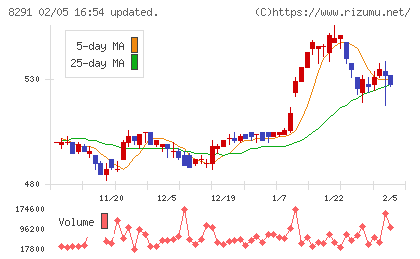日産東京販売ホールディングスチャート