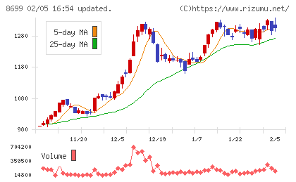 HSホールディングスチャート