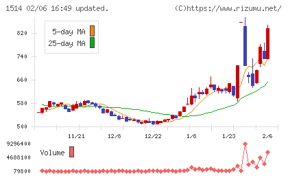 住石ホールディングスチャート