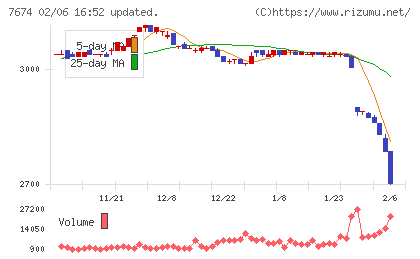ＮＡＴＴＹ　ＳＷＡＮＫＹホールディングスチャート