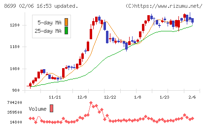HSホールディングスチャート