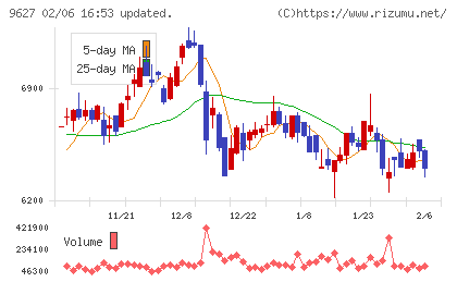 アインホールディングスチャート
