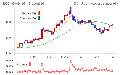 ピックルスホールディングスチャート