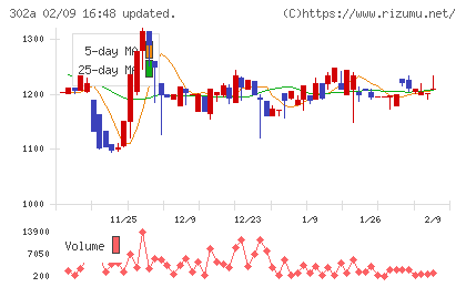 ビースタイルホールディングスチャート
