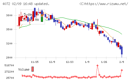 電算システムホールディングスチャート