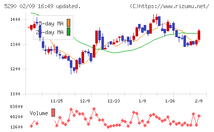 ベルテクスコーポレーションチャート