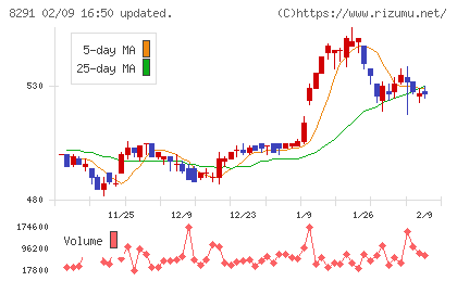 日産東京販売ホールディングスチャート