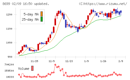 HSホールディングスチャート