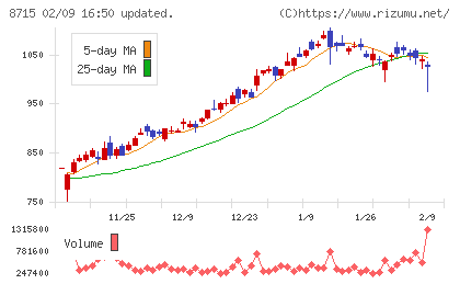 アニコム　ホールディングスチャート