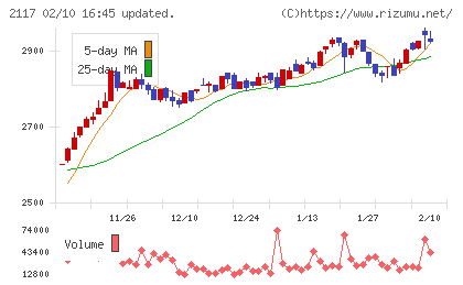 日新製糖ホールディングスチャート