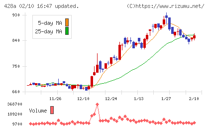 サイプレス・ホールディングスチャート