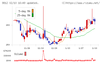 テーオーホールディングスチャート
