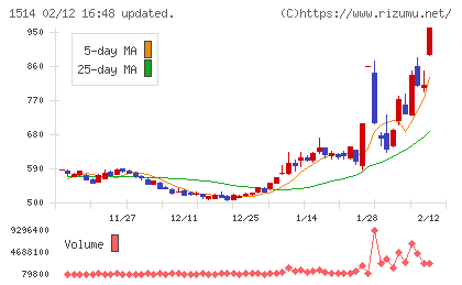 住石ホールディングスチャート