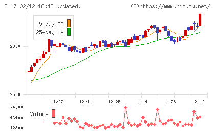 日新製糖ホールディングスチャート