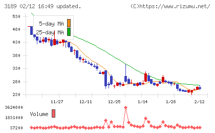 ＡＮＡＰホールディングスチャート