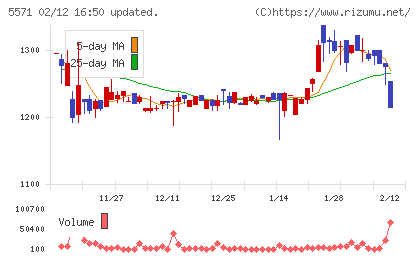 エキサイトホールディングスチャート