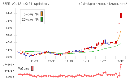 日本電子材料チャート