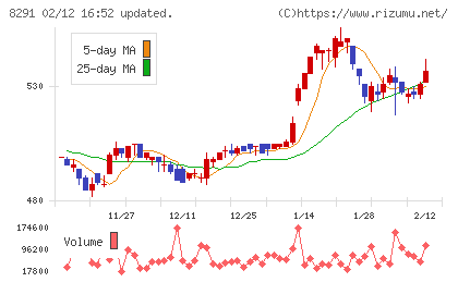 日産東京販売ホールディングスチャート