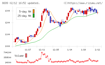 HSホールディングスチャート