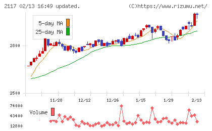 日新製糖ホールディングスチャート