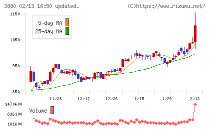 大王製紙チャート