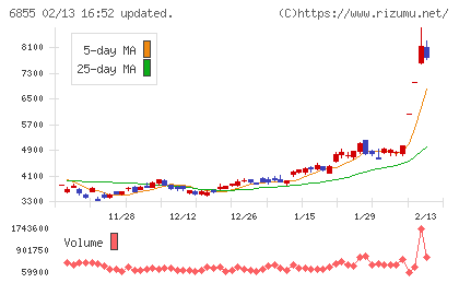 日本電子材料チャート