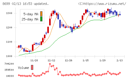 HSホールディングスチャート