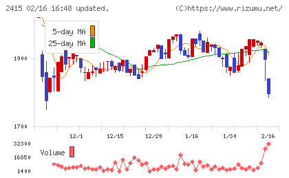 ヒューマンホールディングスチャート