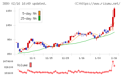 大王製紙チャート