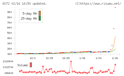 地盤ネットホールディングスチャート