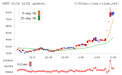 日本電子材料チャート