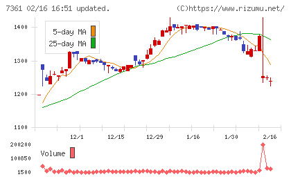 ヒューマンクリエイションホールディングスチャート