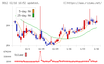 テーオーホールディングスチャート