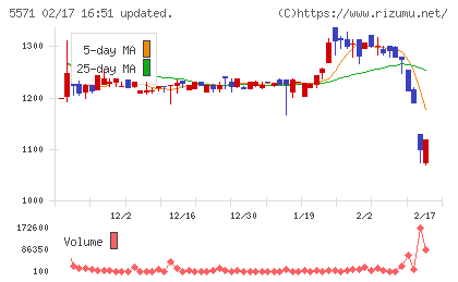 エキサイトホールディングスチャート