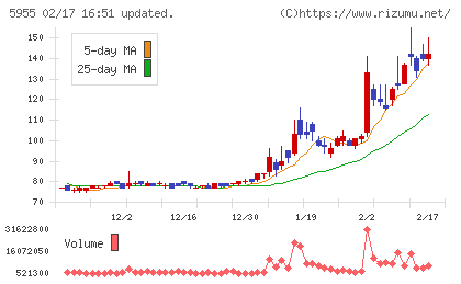 ワイズホールディングスチャート