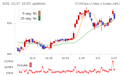 日産東京販売ホールディングスチャート