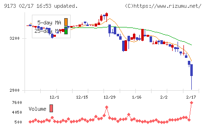 東海汽船チャート