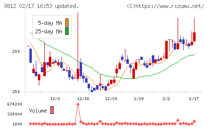 テーオーホールディングスチャート